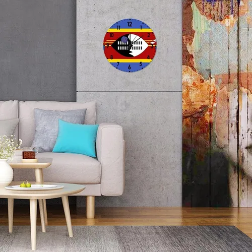 Miniatura 94 de Cheyan Reloj de pared con bandera de Canadá de 12 pulgadas, silencioso, sin tictac, de PVC, funciona con pilas, reloj redondo decorativo, regalo