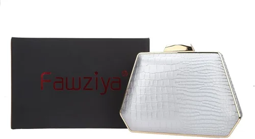 Miniatura 8 de Fawziya Snake Pattern Clutch Purse Seashell Bolsas de noche y embragues para las mujeres