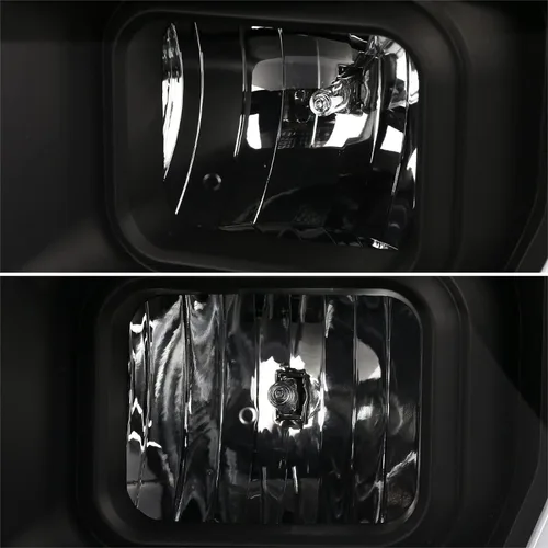 Miniatura 8 de SPEC-D TUNING Faros Proyectores Negros con Barra LED Compatibles con Ford F-250, F-350, F-450, F-550 Super Duty 2008-2010, Juego de Faros Izquierdo