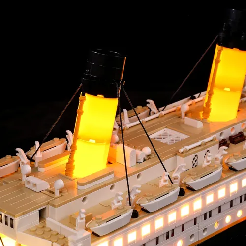 Miniatura 6 de BRIKSMAX Kit de iluminación LED para Creator Titanic, compatible con el modelo de bloques de construcción Lego 10294, no incluye el juego de Lego
