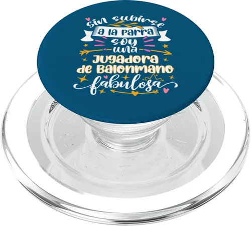 Miniatura 7 de Jugadora de Balonmano Fabulosa Divertido Mujer Balonmanista PopSockets Standard PopGrip