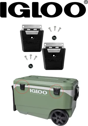 Miniatura 4 de Igloo Cooler Hybrid - Poste y tornillos de acero inoxidable/plástico, paquete de 2, color negro