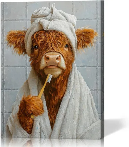 Miniatura 34 de Arte de Pared de Bulldog Francés de 3 Piezas Arte de Pared de Lienzo de Perro - Pintura de Bulldog Francés con Marco de Madera Incorporado