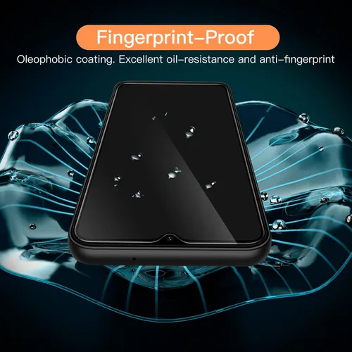 Miniatura 6 de JETech Protector de pantalla para Samsung Galaxy A13 / A13 5G/ A12, película de vidrio templado 9H, antiarañazos, transparente HD, paquete de 3
