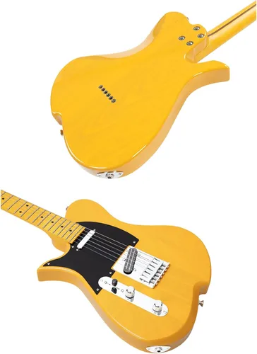 Miniatura 9 de Vola Guitarra Eléctrica Vasti MC LH Butter Scotch Blonde Gloss Hecho a mano en Japón MIJ Gotoh Bridge Gotoh Bloqueo Tuner 6 Cuerdas Moderno C Cuello