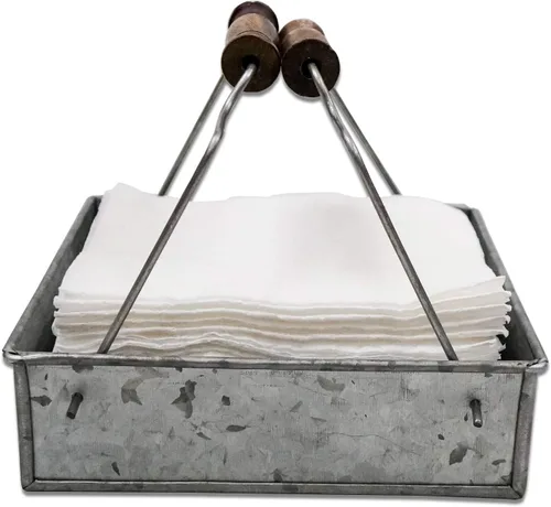 Miniatura 3 de Metal, medio, servilletero galvanizado