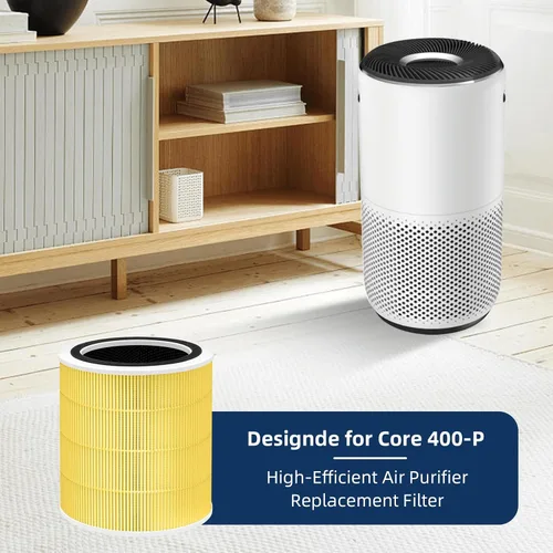 Miniatura 4 de Filtro de repuesto para alergias a mascotas Core 400S para LEVOIT Core 400S y Core400S-P/Core 400S-rf Purificador de aire, 3-en-1 Verdadero H13 HEPA