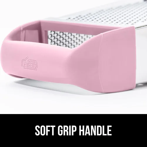 Miniatura 9 de GORILLA GRIP Rallador de queso de 4 lados 100% libre de BPA con contenedor, ralladores de caja XL de acero inoxidable, triturador de parmesano, Rosa