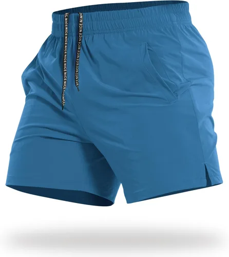 Miniatura 13 de CANGHPGIN Pantalones cortos deportivos de entrenamiento para hombre de 7 pulgadas / 5 pulgadas, de secado rápido, pantalones cortos de correr