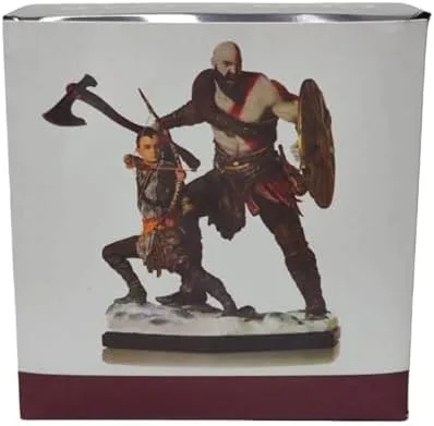 Miniatura 8 de REOZIGN Figura de Ragnarok, Figuras de acción de Kratos y Atreus, figura de personaje de juego de PVC de 20 cm/7.9 pulgadas estatua de decoración