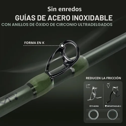 Miniatura 4 de KastKing Spartacus II Fishing Rods - IM6 Graphite Blanks Casting & Spinning Rods, 2-Piece Rods with Extra Tip Section, PTS Power Transition System