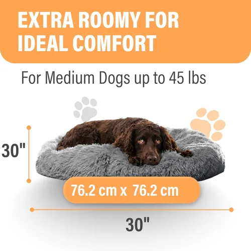 Miniatura 4 de Active Pets cama para perro, relajante, para perros pequeños, medianos y grandes, cama antiansiedad, suave y mullida para perros y gatos, cómoda