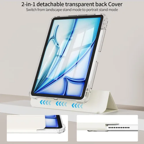 Miniatura 2 de Funda híbrida para iPad Air de 11 pulgadas (M4) 2026/(M3) 2025/(M2) 2024, iPad Air de 5ª/4ª generación 2022/2020 de 10.9 pulgadas con soporte