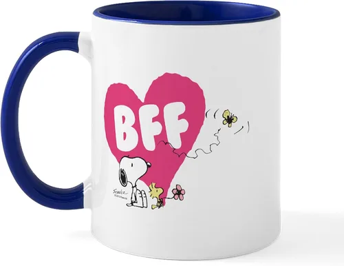Miniatura 35 de CafePress Snoopy On Heart Mugs 11 oz (325 ml) Ceramic Coffee Mug