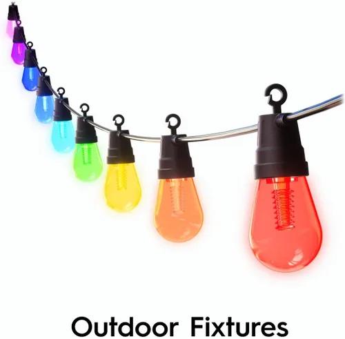Miniatura 15 de GE Cync Luces inteligentes para café con efectos dinámicos, luces de cadena para patio que cambian de color, compatibles con Alexa y Google, 48 pies