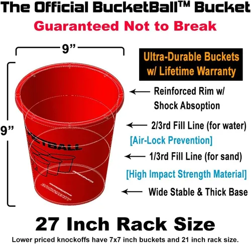 Miniatura 6 de BucketBall La marca original, más grande y duradera Apoya los empleos en EE. UU. El juego definitivo para exteriores y picnics Perfecto