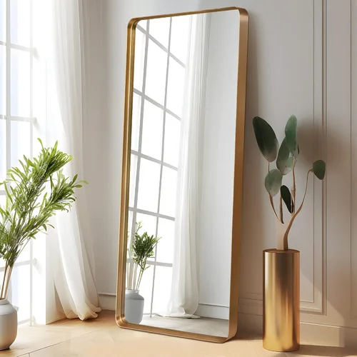 Miniatura 26 de NicBex Espejo de tocador de baño de 32 x 22 pulgadas, espejo de pared con marco de aleación para tocador de baño, dormitorio, pasillo y decoración