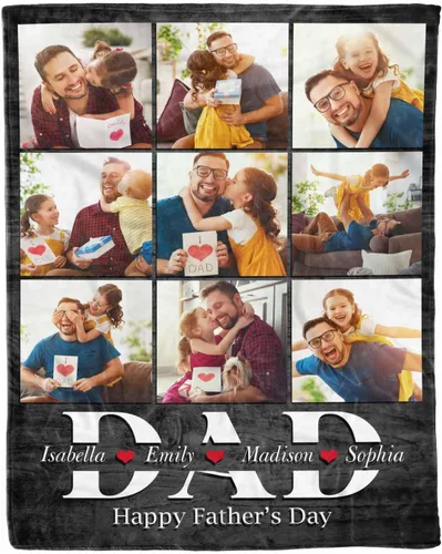 Miniatura 24 de D-Story Manta de hijo, divertidas mantas personalizadas con fotos, regalo para papá, manta de disfraz, regalo para hija, regalos personalizados