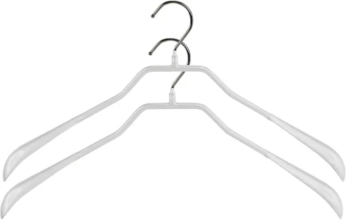 Miniatura 7 de Mawa by Reston Lloyd BodyForm Series - Percha antideslizante que ahorra espacio para chaquetas, trajes y abrigos, 16-1/2 pulgadas, estilo 42/L, Plata