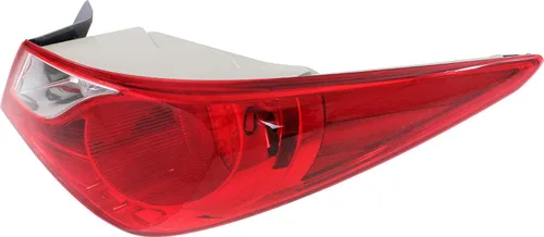 Miniatura 2 de Evan Fischer Luz trasera exterior del lado del pasajero compatible con Hyundai Sonata 2011-2014, halógena, con bombillas, se monta en el cuerpo,