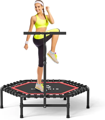 Miniatura 8 de CLORIS 45'' Rebounder Trampoline for Adults - Max Load 450lbs, Trampoline with Adjustable Foam Handle Indoor/Outdoor Fitness Body Exercise