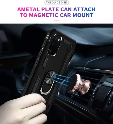 Miniatura 5 de ADDIT Funda S20 para Samsung Galaxy S20 de 6.1 pulgadas, con anillo de soporte, soporte ajustable, grado militar, protección resistente, a prueba