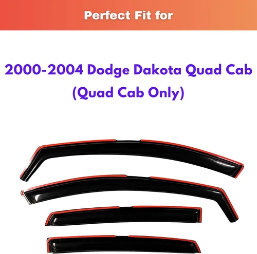 Miniatura 647 de KPY Visor de ventana compatible con Kia Soul 2009-2013, Protector contra lluvia de 4 unidades, deflectores de ventilación de ventana lateral