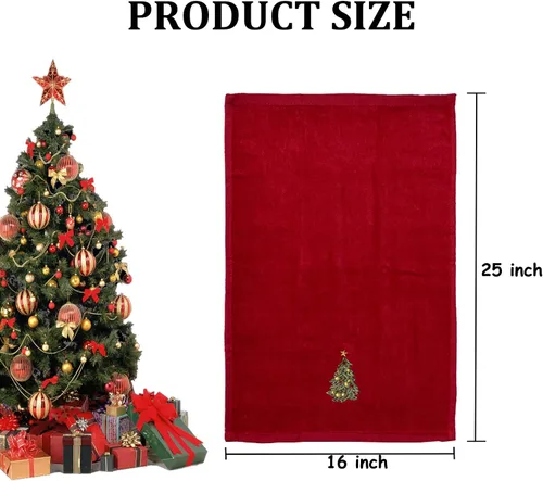 Miniatura 3 de Toallas de mano navideñas para baño, 16 x 25 pulgadas, paquete de 3 toallas de cocina 100% algodón súper suaves y absorbentes, para vacaciones