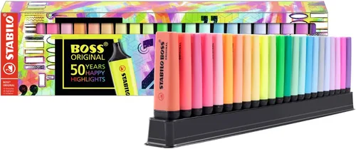 Miniatura 11 de STABILO Resaltador BOSS ORIGINAL - Caja Grande de 4 - Amarillo, Naranja, Verde, Rosa