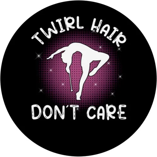Miniatura 3 de Twirl Hair don´t care - baton twirler - majorette dance PopSockets Swappable PopGrip