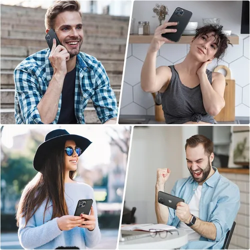 Miniatura 7 de ORIbox - Funda negra para iPhone 13 Pro, diseñada a prueba de golpes, funda protectora de cuerpo completo para iPhone 13 Pro de 6.1 pulgadas