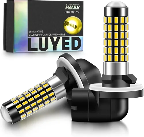 Miniatura 11 de Bombilla LED antiniebla 880 3000K amarillo ámbar 300% súper brillante 1:1 tamaño mini 886 890 892 893 bombilla LED con proyector para luces