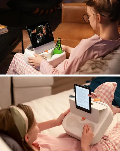Miniatura 2 de Viozon Almohada Soporte para Tableta, Compatible con Teléfono/Tableta de 4-13", iPad, iPhone, Samsung, Kindle, Google, Soporte Magnético