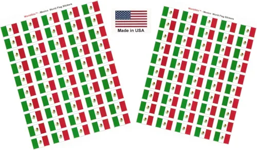 Miniatura 189 de 100 calcomanías de la bandera de Alaska; 1.5" x 1" hechas en Estados Unidos, calcomanías autoadhesivas de la bandera del estado para álbumes