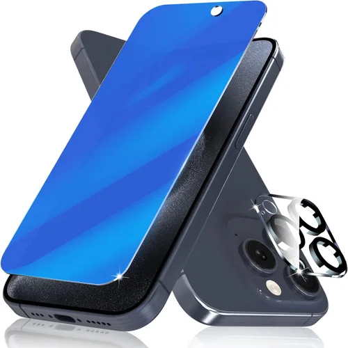 Miniatura 10 de Protector de pantalla de privacidad para iPhone 13 Pro Max con protector de lente de cámara, protección ocular antiluz azul, vidrio templado 9H