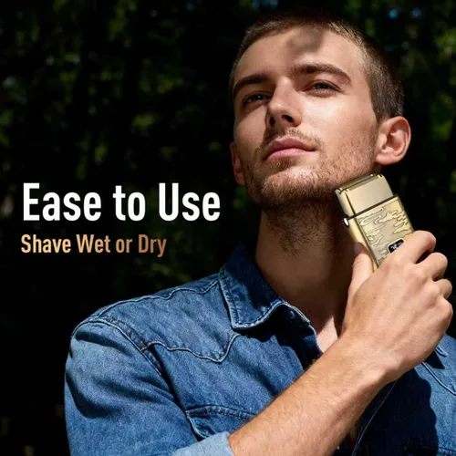 Miniatura 6 de Afeitadoras de aluminio para hombre, recortadoras de barba para hombres profesionales, afeitadoras eléctricas para hombres, afeitadora de bigote