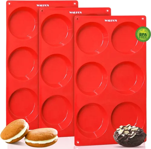 Miniatura 13 de Walfos Juego de moldes de silicona para magdalenas, 2 piezas, mini molde para hornear magdalenas, sin BPA y apto para lavavajillas, antiadherente