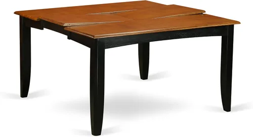 Miniatura 4 de East West Furniture PFKE5-BCH-LC - Juego de comedor de 5 piezas para 4 personas, incluye una mesa de comedor cuadrada con hoja de mariposa y 4