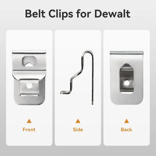 Miniatura 3 de Clips de cinturón para Dewalt, 4 clips de taladro de acero inoxidable 304, ganchos de herramientas con tornillos para N268241 N086039 compatibles