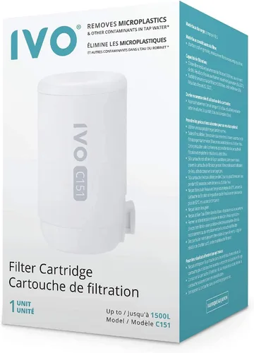 Miniatura 6 de IVO Filtros de agua de repuesto (1 x dura 4 meses) - Filtración de 4 etapas con tecnología aprobada por NSF - Elimina contaminantes hasta 0.1