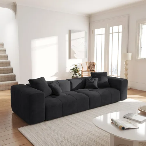 Miniatura 4 de JACH Sofás seccionales de 2 plazas, sofá moderno de oficina, sofá modular de dos plazas, sofá cama acogedor para apartamento, dormitorio, sala