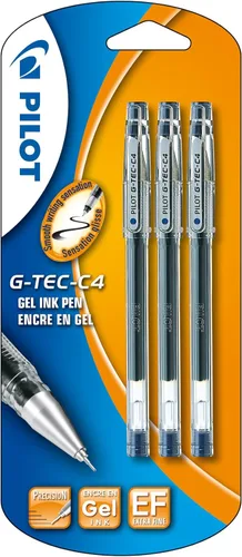 Miniatura 5 de Pilot G - Tec C4 Gel Microtip Rollerball 0.016 in (bolígrafo individual) - Negro