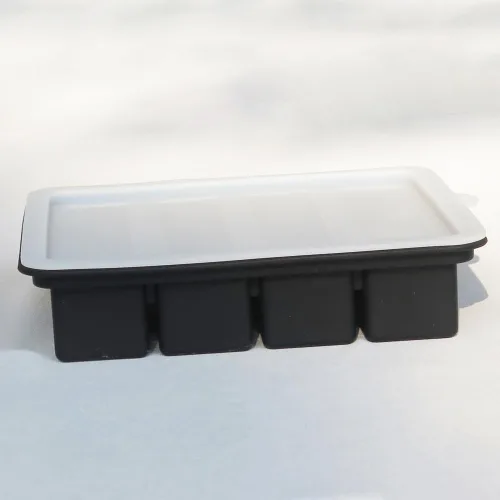 Miniatura 5 de Molde de silicona para mantequilla con tapa, bandeja de mantequilla antiadherente para hacer 4 palitos de mantequilla, formas de recipiente