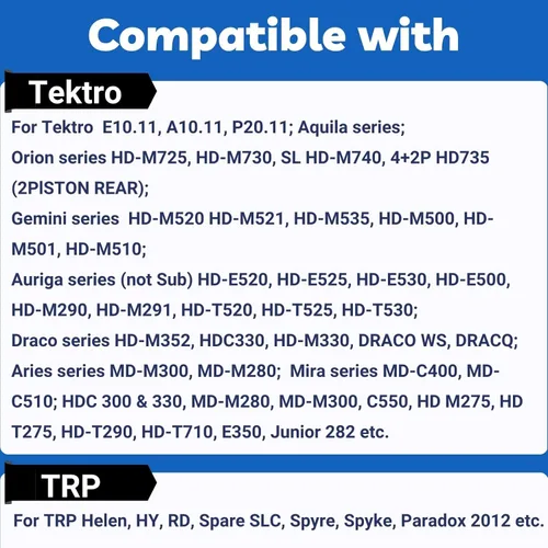 Miniatura 4 de 2 Pares de Pastillas de Freno para TRP Tektro Shimano Deore Br-M575 M525 M515 T615 T675 M505 M495 M486 M485 M475 M465 M447 M446 M445 M416 M415 M395