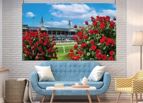 Miniatura 4 de Nepnuser Telón de fondo para cabina de fotos de Kentucky, Día del Derby, Churchill Downs, decoración de fiesta de carreras de caballos