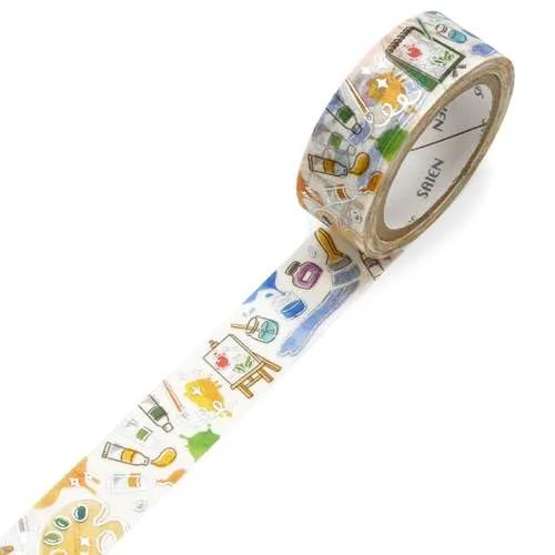 Miniatura 3 de Kamiiso SAIEN UR-3071 Masking Tape, Drawing Tool, 0.6 inches (15 mm) x 2.6 ft (7 m)