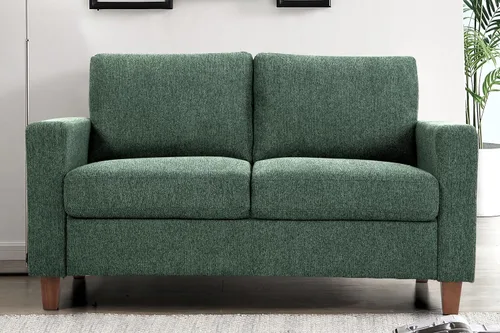 Miniatura 7 de Container Furniture Direct Miles Mid Century - Sofá biplaza moderno para espacios pequeños, salas de estar, apartamentos y condominios, sofá de 2