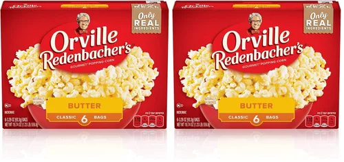 Miniatura 11 de Orville Redenbacher's Bolsa clásica de palomitas de maíz, mantequilla sin gluten, 19.74 onzas (paquete de 6)