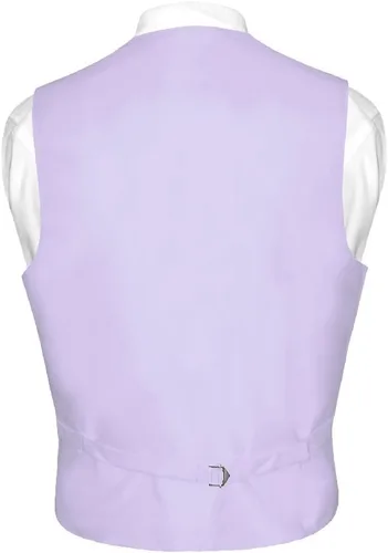 Miniatura 2 de Conjunto de corbata y chaleco de vestir para hombre de color rosa sólido para traje o esmoquin