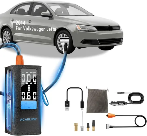 Inflador de neumáticos portátil con compresor de aire – Bomba de aire inalámbrica de 150 PSI 6000 mAh para neumáticos de automóvil, apto para